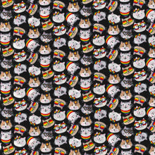 Load image into Gallery viewer, Handmade Placemat Or Table Runner Cool Cats Toss Cotton Fabric