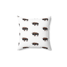 Load image into Gallery viewer, Whimsical Buffalo Print Pillow - Cozy Home Décor