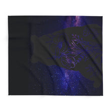 Load image into Gallery viewer, Cosmic Bear Arctic Fleece Blanket - Cozy Starry Night Throw for Home Decor and Gifts