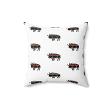 Load image into Gallery viewer, Whimsical Buffalo Print Pillow - Cozy Home Décor