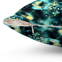 Load image into Gallery viewer, Ocean Animals Square Pillow - Cozy Decorative Cushion for Home Decor