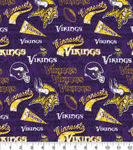 Load image into Gallery viewer, Handmade Valance or Curtain Panel Vikings Retro