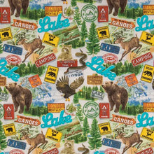 Load image into Gallery viewer, Handmade Placemat Or Table Runner Bears & Canoes