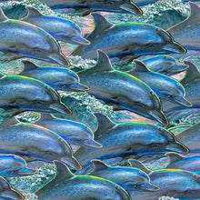 Load image into Gallery viewer, Handmade Placemat Or Table Runner Call of the Sea Dolphins