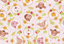 Load image into Gallery viewer, Handmade Placemat Or Table Runner Farm Babies Portraits Pink