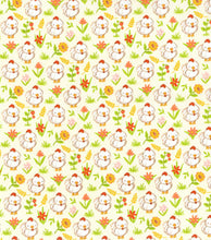 Load image into Gallery viewer, Handmade Placemat Or Table Runner Farm Baby Chickens on Yellow Nursery