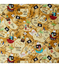 Load image into Gallery viewer, Handmade Placemat Or Table Runner Pirate Map