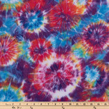 Load image into Gallery viewer, Multi-Color Tie Dye Fleece Fabric