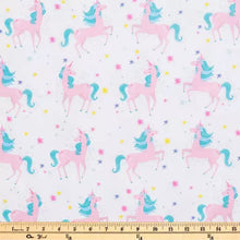 Load image into Gallery viewer, Handmade Blanket, Burp Rag/ Security Blanket, and Bib Unicorns