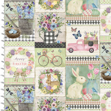 Load image into Gallery viewer, Handmade Placemat Or Table Runner Bunny Kisses & Easter Wishes Bunny Kisses Patch Multi