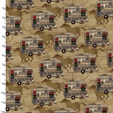 Load image into Gallery viewer, Handmade Placemat Or Table Runner Hold Your Horses Camper Corral Tan