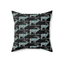 Load image into Gallery viewer, Decorative Elk Print Pillow for Cozy Rustic Decor