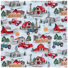 Load image into Gallery viewer, Handmade Placemat Or Table Runner Christmas Farm