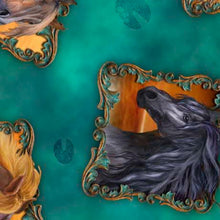 Load image into Gallery viewer, Handmade Placemat Or Table Runner Wild Horses Patches Green