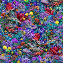 Load image into Gallery viewer, Handmade Placemat Or Table Runner Treasures at Sea Packed Sealife