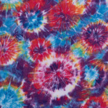Load image into Gallery viewer, Handmade Single Layer 58"x 72" Fleece Throw Blanket "Multi-Color Tie Dye ”