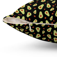 Load image into Gallery viewer, Avocado Print Square Pillow - Fun Home Decor