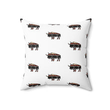Load image into Gallery viewer, Whimsical Buffalo Print Pillow - Cozy Home Décor
