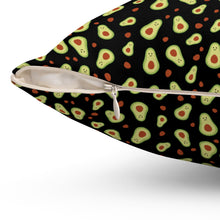 Load image into Gallery viewer, Avocado Print Square Pillow - Fun Home Decor