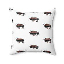 Load image into Gallery viewer, Whimsical Buffalo Print Pillow - Cozy Home Décor