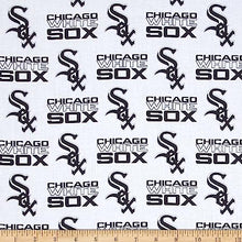 Load image into Gallery viewer, Handmade Valance or Curtain Panel White Sox