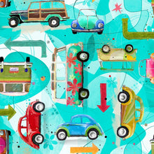 Load image into Gallery viewer, Handmade Placemat Or Table Runner Road Trippin Keep on Truckin