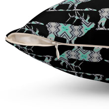 Load image into Gallery viewer, Decorative Elk Print Pillow for Cozy Rustic Decor