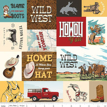 Load image into Gallery viewer, Handmade Valance or Curtain Panel Cowboys Main Multi