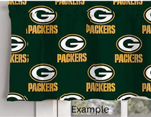 Load image into Gallery viewer, Handmade Valance or Curtain Panel Red Sox Flag