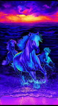 Load image into Gallery viewer, Handmade Tapestry "Midnight Run Horse”