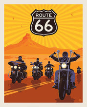 Load image into Gallery viewer, Handmade Tapestry "Route 66 Motorcycle”