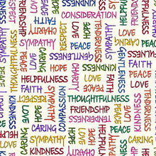 Load image into Gallery viewer, Handmade Placemat Or Table Runner Be the Change Inspirational Cream