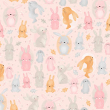 Load image into Gallery viewer, Handmade Blanket, Burp Rag/ Security Blanket, and Bib Bunny