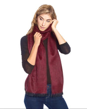 Load image into Gallery viewer, Alpaca Scarf - Sapphire Red
