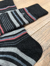 Load image into Gallery viewer, Alpaca Socks - Stripe - Mauve Size Large