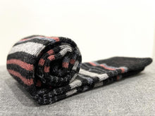 Load image into Gallery viewer, Alpaca Socks - Stripe - Mauve Size Large
