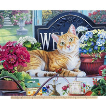 Load image into Gallery viewer, Handmade Tapestry "Blossom Cat”
