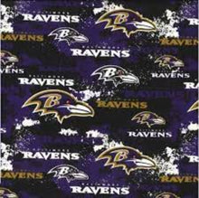 Load image into Gallery viewer, Handmade Valance or Curtain Panel Ravens Retro