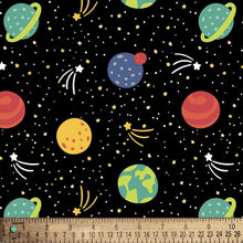 Load image into Gallery viewer, Handmade Blanket, Burp Rag/ Security Blanket, and Bib Planets and Stars