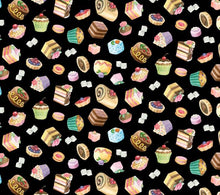 Load image into Gallery viewer, Handmade Placemat Or Table Runner Fancy Tea Black