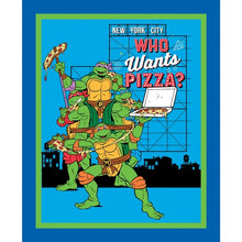 Load image into Gallery viewer, Handmade Tapestry "Teenage Mutant Ninja Turtles Who Wants Pizza”