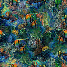 Load image into Gallery viewer, Handmade Placemat Or Table Runner Call of the Sea Fish Multi