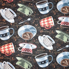Load image into Gallery viewer, Handmade Placemat Or Table Runner Brown Coffee Mug Toss