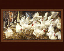 Load image into Gallery viewer, Handmade Tapestry "Sneak Peak Chickens”