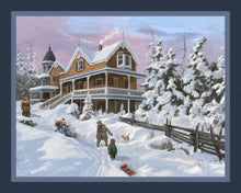 Load image into Gallery viewer, Handmade Tapestry "Winter Fun”