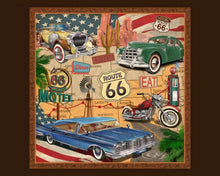 Load image into Gallery viewer, Handmade Tapestry "Route 66 Map”