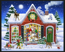 Load image into Gallery viewer, Handmade Tapestry "Santa's House”