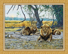 Load image into Gallery viewer, Handmade Tapestry "Still Kings Lions”