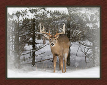 Load image into Gallery viewer, Handmade Tapestry "Winter Trophy Deer”