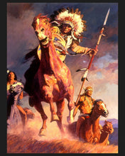 Load image into Gallery viewer, Handmade Tapestry "The Warriors Native”